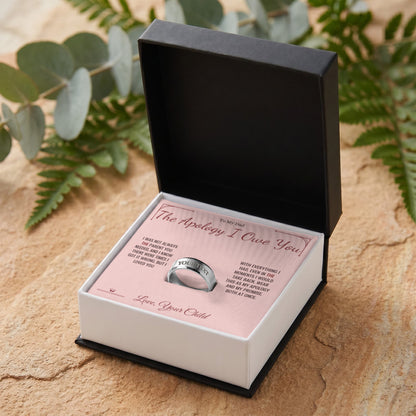 Engraved Men's Ring with message for dad