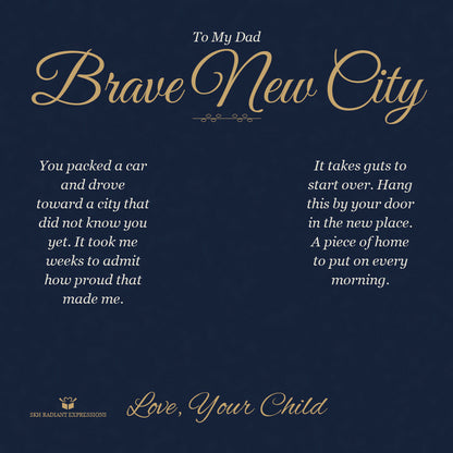 Engraved Men's Ring - Brave New City