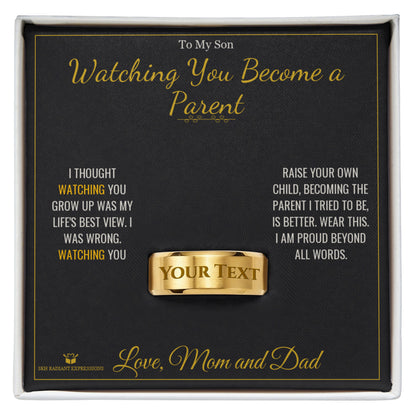 Meaningful gift for son - Watching You Become a Parent