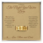 The Night You Were Born - Engraved Men's Ring for Son