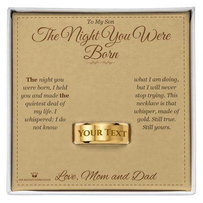 Meaningful gift for son - The Night You Were Born