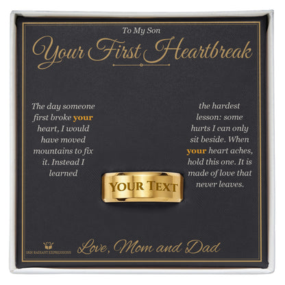What does a Engraved Men's Ring mean - gift for son