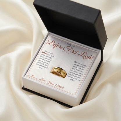 What does a Engraved Men's Ring mean - gift for dad