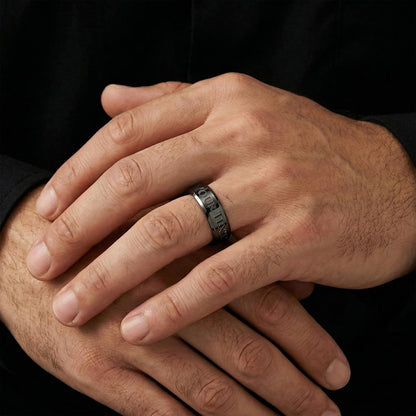 Engraved Men's Ring - a keepsake dad will treasure