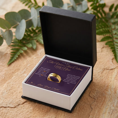 How to personalize a engraved men's ring for dad
