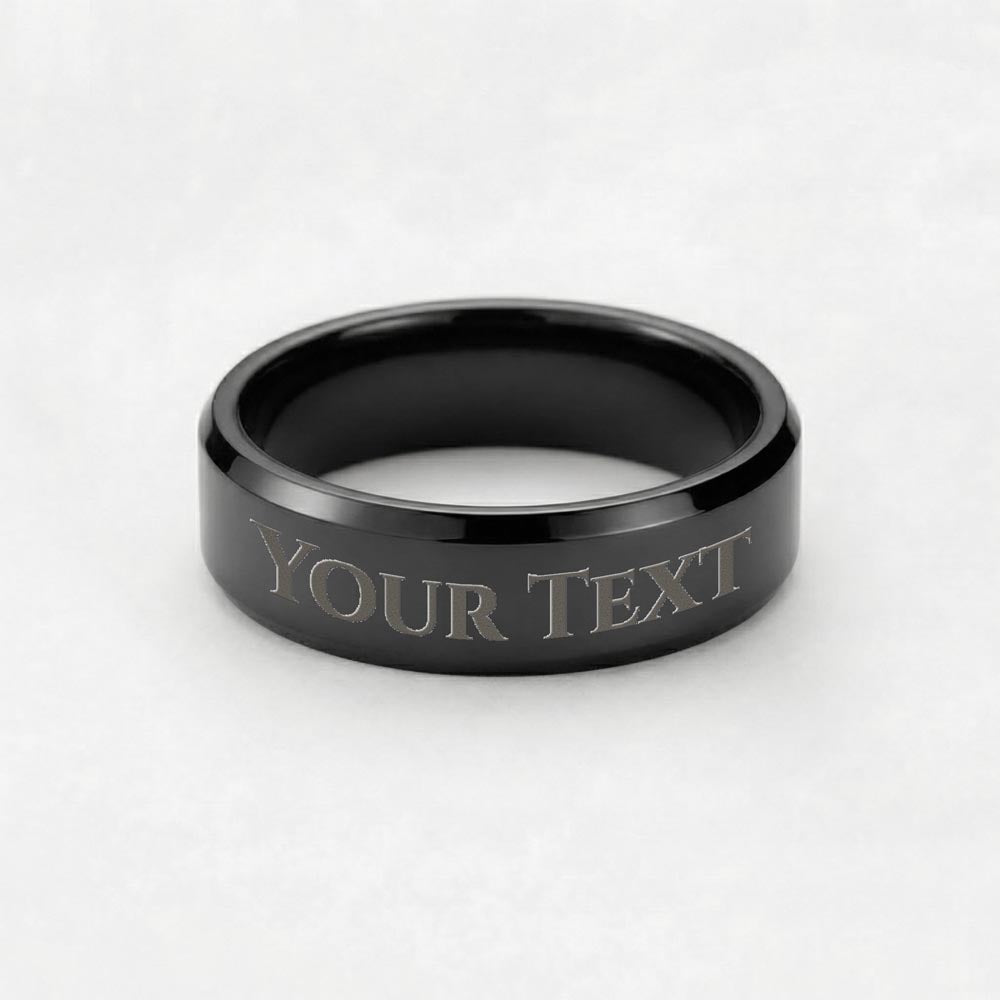 Engraved Men's Ring packaging - gift-ready for dad