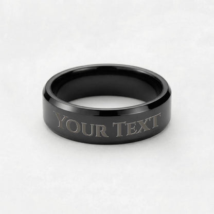 Engraved Men's Ring packaging - gift-ready for dad