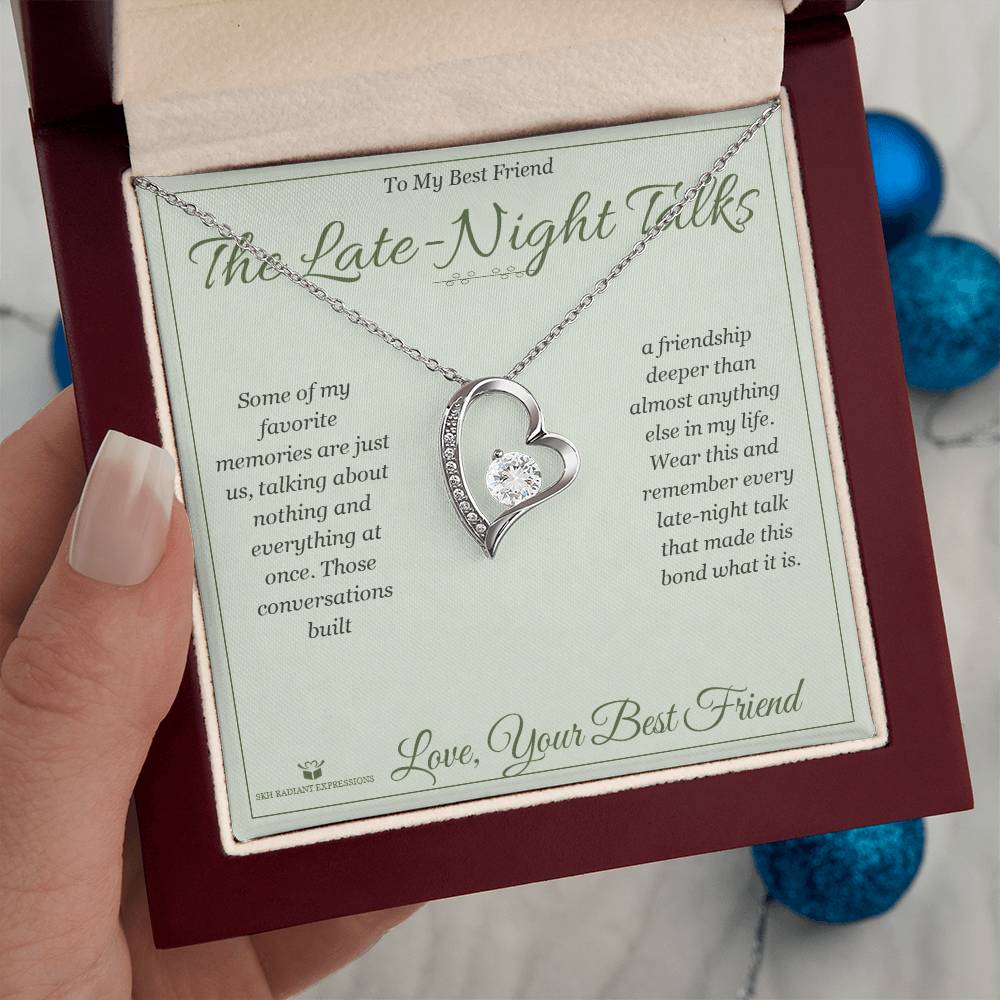 How to personalize a forever love necklace for best friend