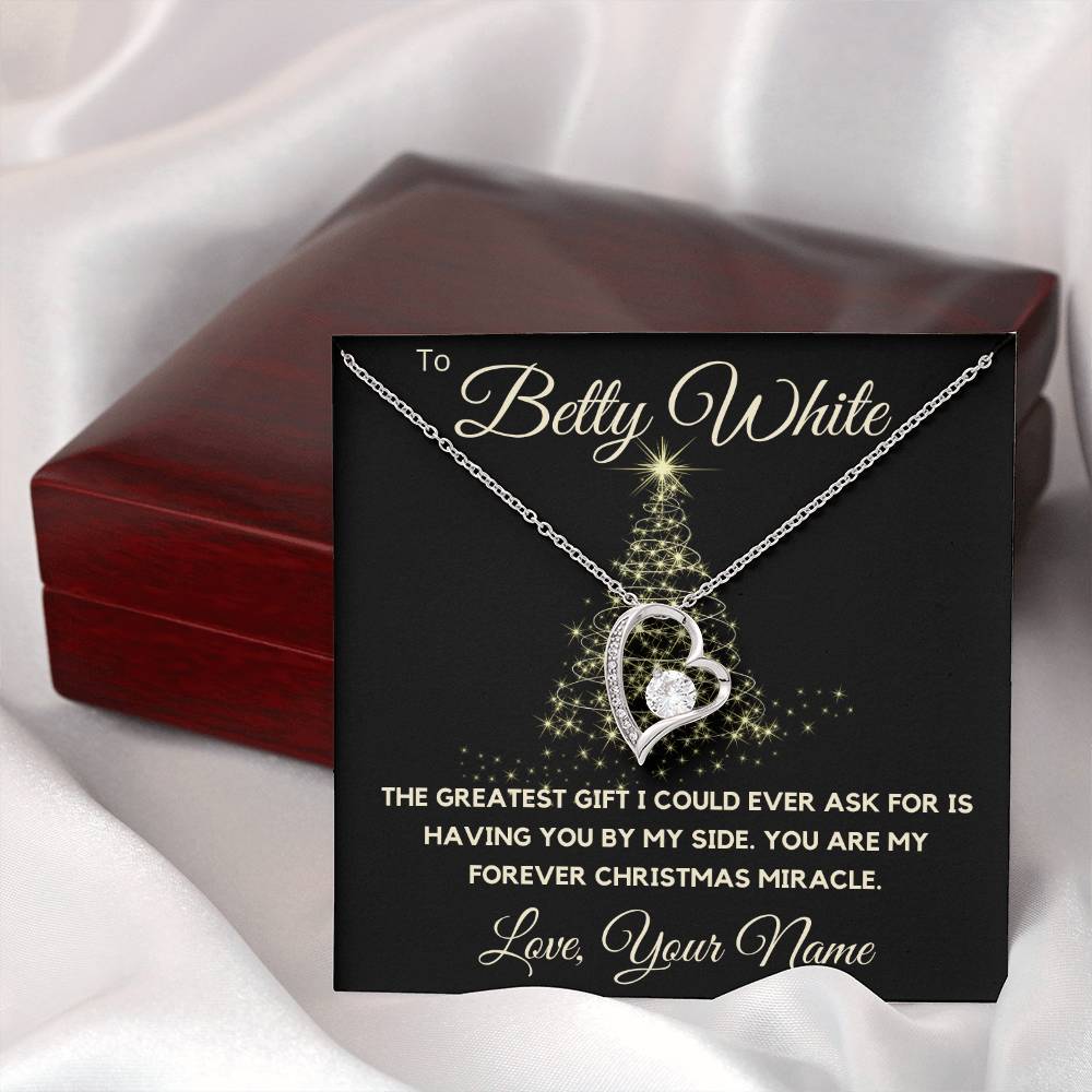 To My Love - You Are My Forever Christmas Miracle - Forever Love Necklace