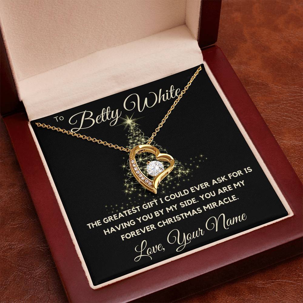 To My Love - You Are My Forever Christmas Miracle - Forever Love Necklace