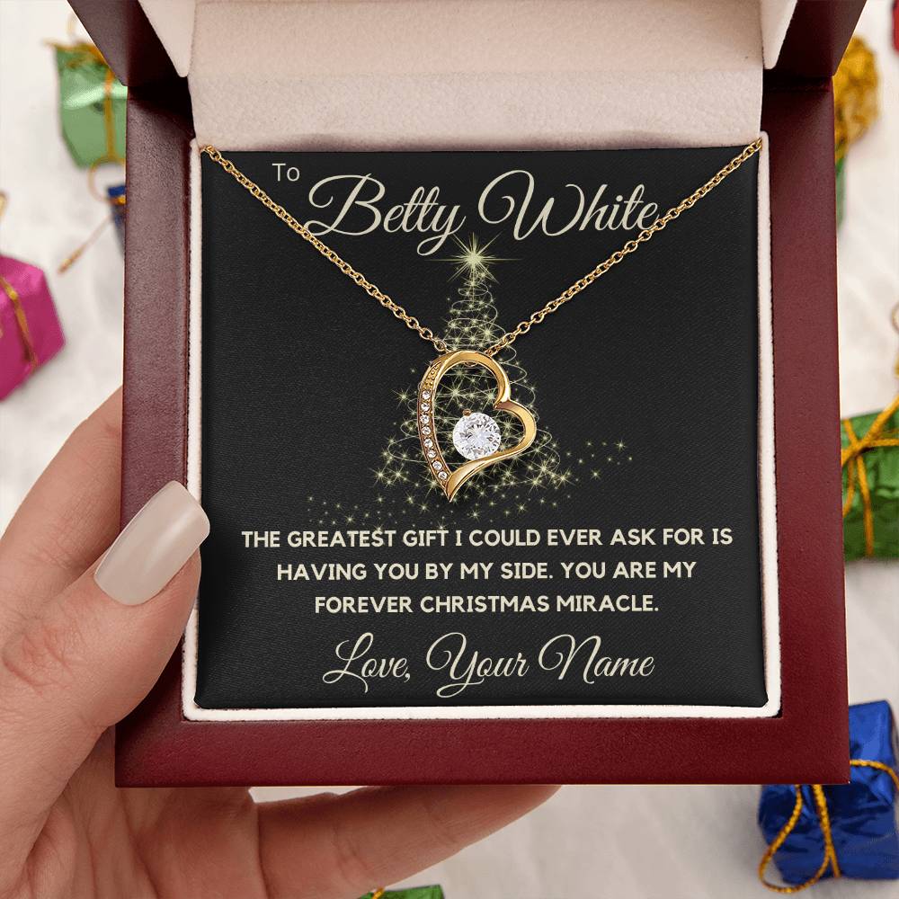 To My Love - You Are My Forever Christmas Miracle - Forever Love Necklace