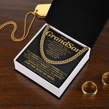 Beautiful Keepsake for Grandson from Grandparent engraved with your own words for grandson from grandparent