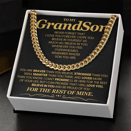 What is a meaningful gift for grandson from grandparent