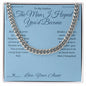 The Man I Hoped You'd Become - Cuban Link Chain for Nephew