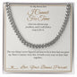 I Cannot Fix Time - Cuban Link Chain for Stepson