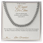 I Cannot Fix Time - Cuban Link Chain for Grandson