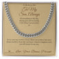 To My Son, Always - Cuban Link Chain for Stepson
