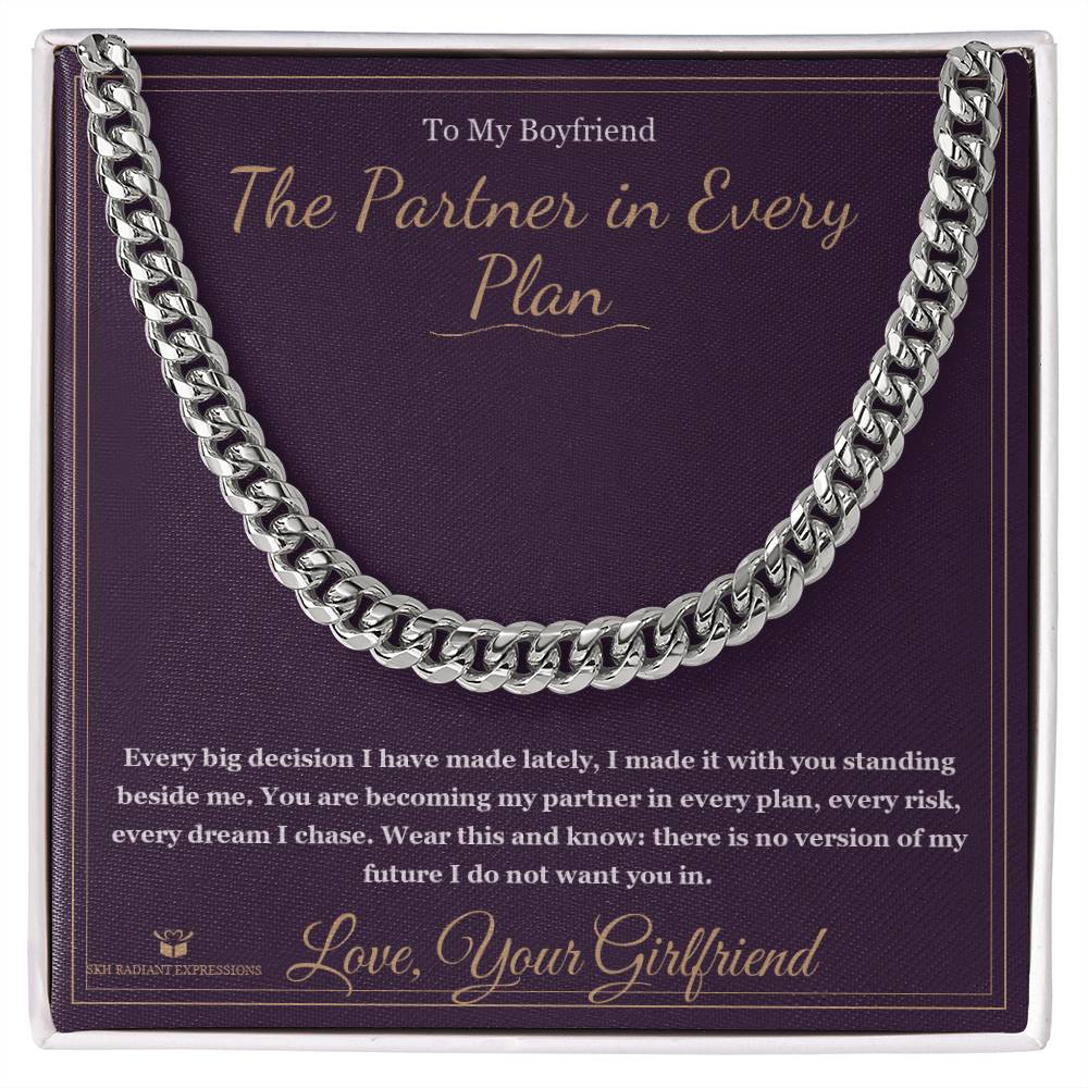 The Partner in Every Plan - Cuban Link Chain for Boyfriend