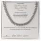 The Person Who Knows All My Versions - Cuban Link Chain for Brother