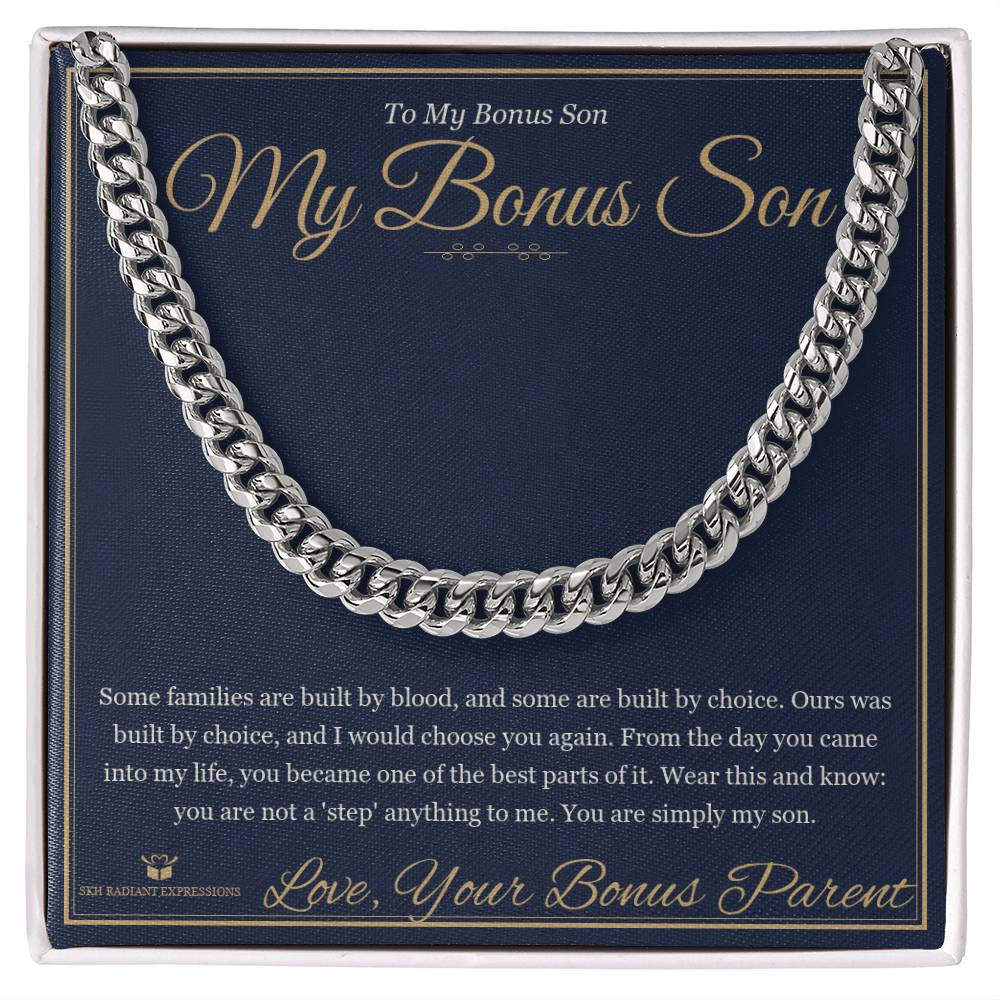 My Bonus Son - Cuban Link Chain for Stepson