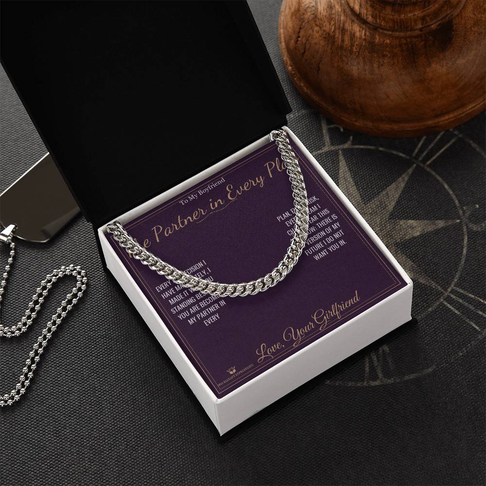 The Partner in Every Plan - Cuban Link Chain for Boyfriend