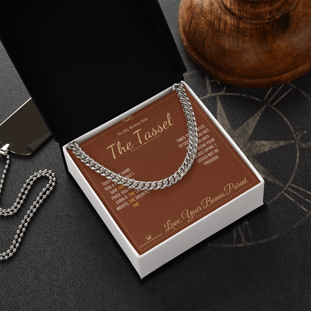 The Tassel - Cuban Link Chain for Stepson