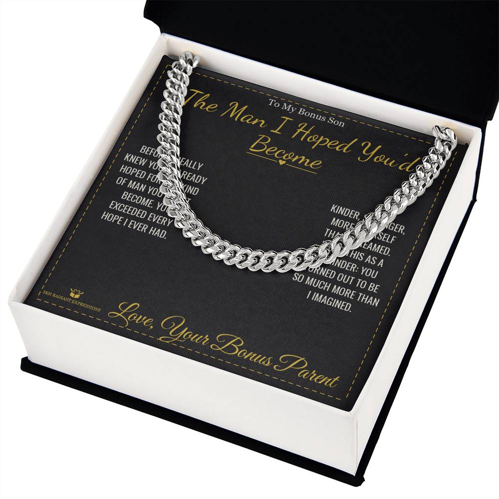 You Are Someone's Reason to Smile - Cuban Link Chain for Him - personalized keepsake gift from SKH Radiant Expressions