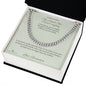 The Hands That Fixed Everything - Cuban Link Chain for Grandson