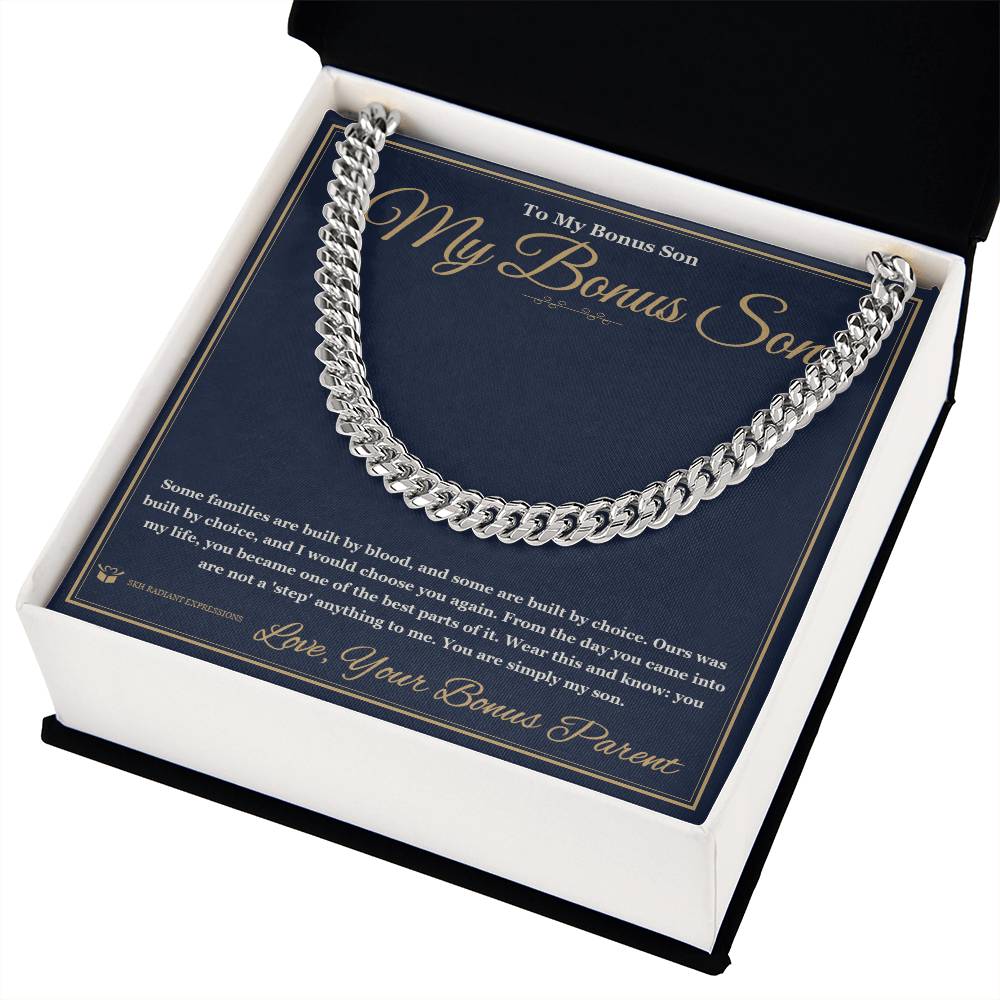 My Bonus Son - Cuban Link Chain for Stepson