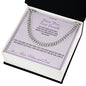 Since Your First Breath - Cuban Link Chain for Son