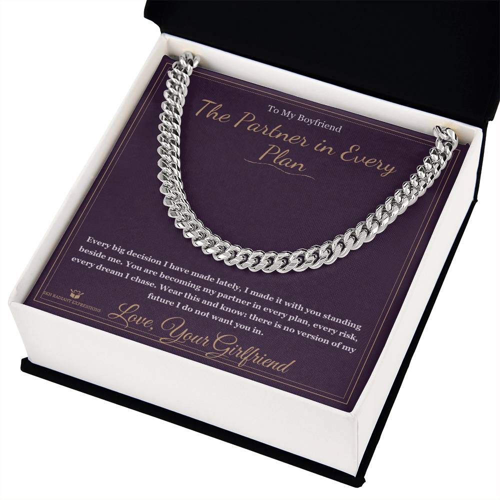 The Partner in Every Plan - Cuban Link Chain for Boyfriend