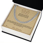 The Man Who Taught Me to Work Hard - Cuban Link Chain for Grandson