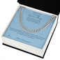 To My Grandson, Always - Cuban Link Chain for Grandson