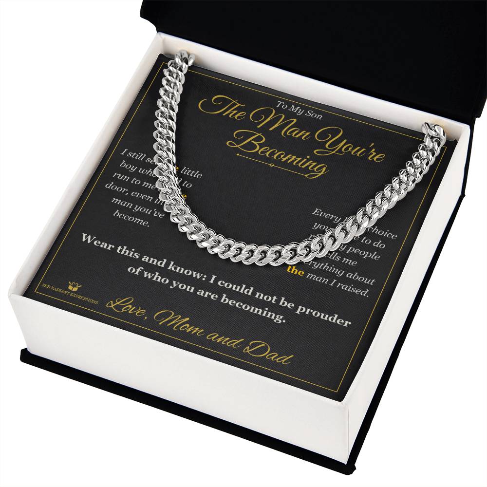 The Man You're Becoming - Cuban Link Chain for Son