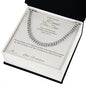 I Cannot Fix Time - Cuban Link Chain for Grandson