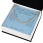 The Man I Hoped You'd Become - Cuban Link Chain for Nephew