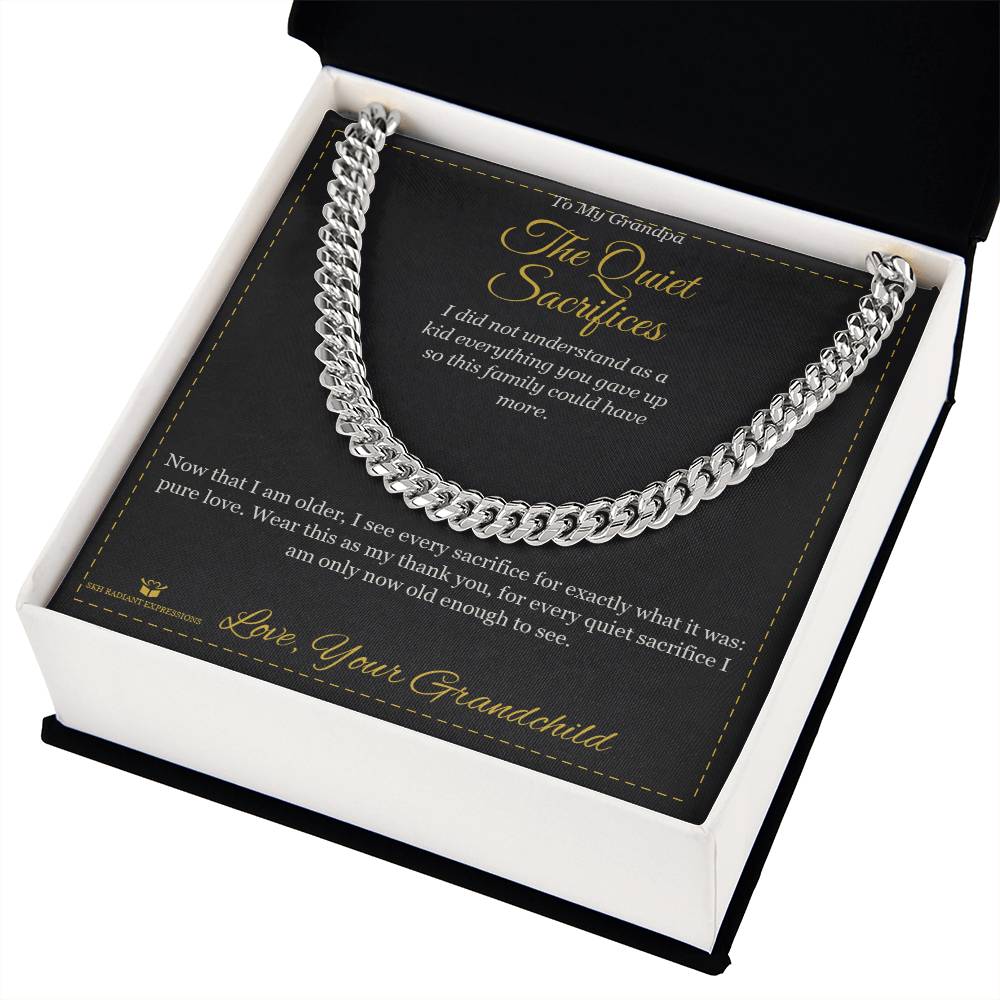 The Quiet Sacrifices - Cuban Link Chain for Grandfather