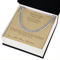 The Lessons You Taught Me - Cuban Link Chain for Stepdad