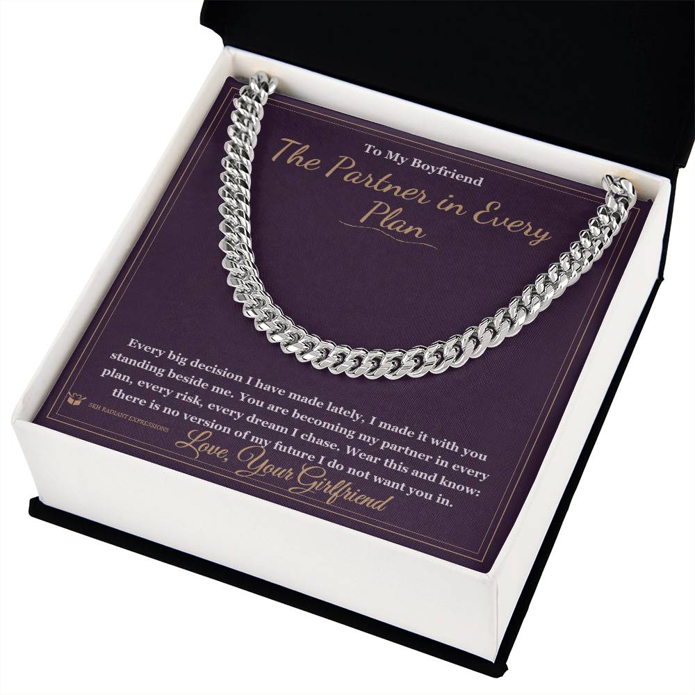 The Partner in Every Plan - Cuban Link Chain for Boyfriend