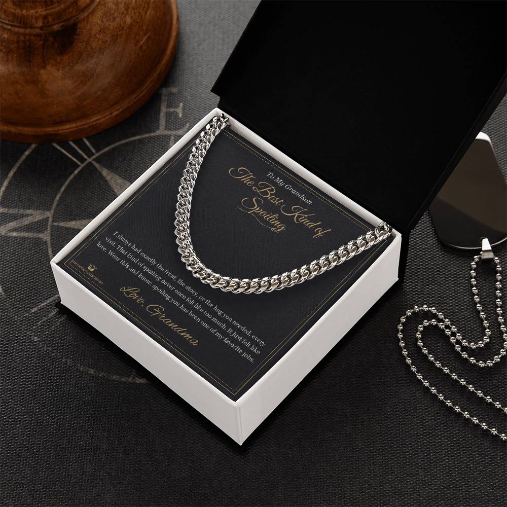 The Best Kind of Spoiling - Cuban Link Chain for Grandson