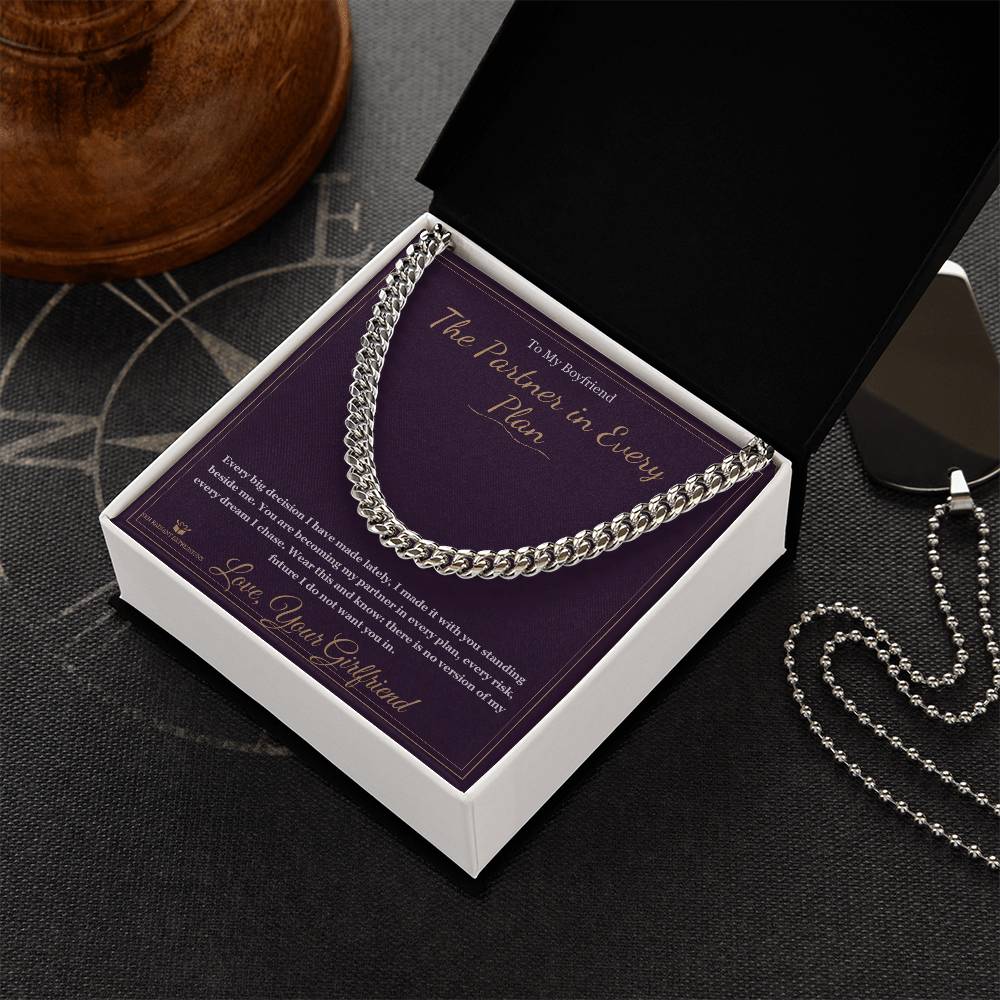 The Partner in Every Plan - Cuban Link Chain for Boyfriend