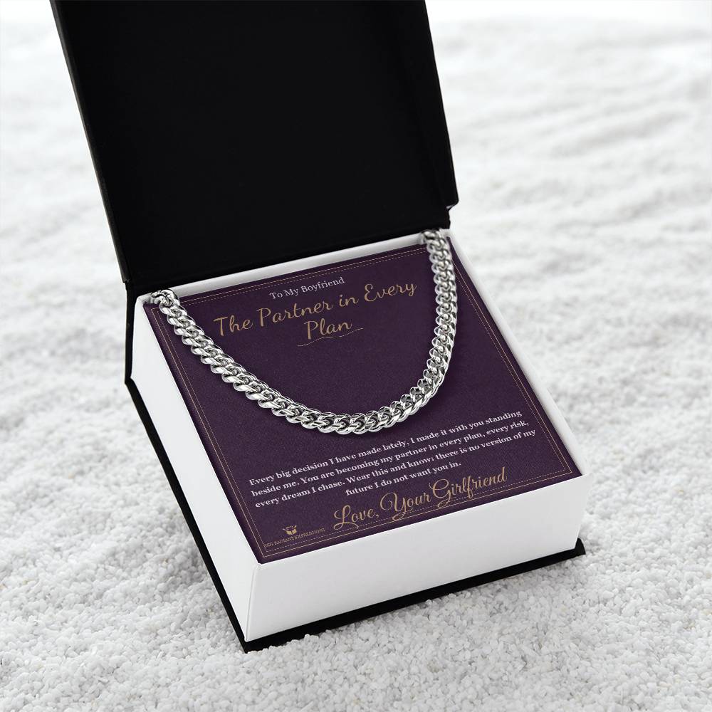 The Partner in Every Plan - Cuban Link Chain for Boyfriend