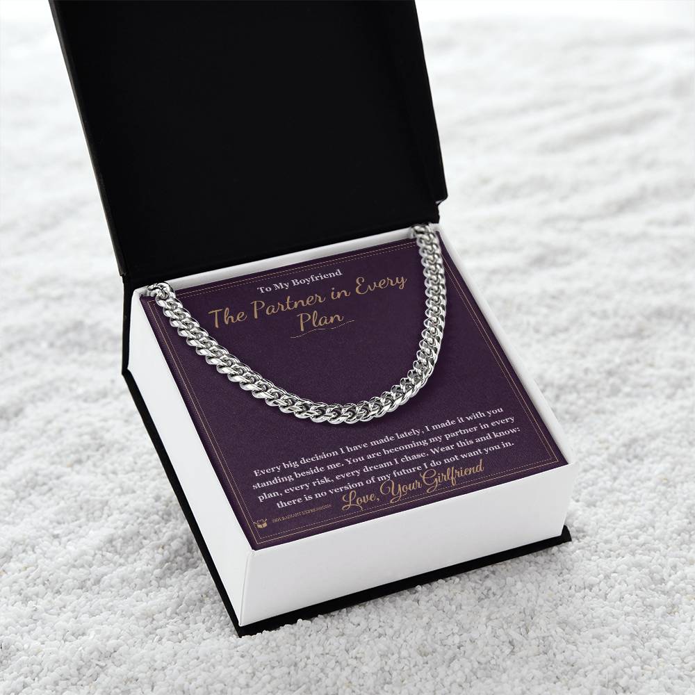 The Partner in Every Plan - Cuban Link Chain for Boyfriend