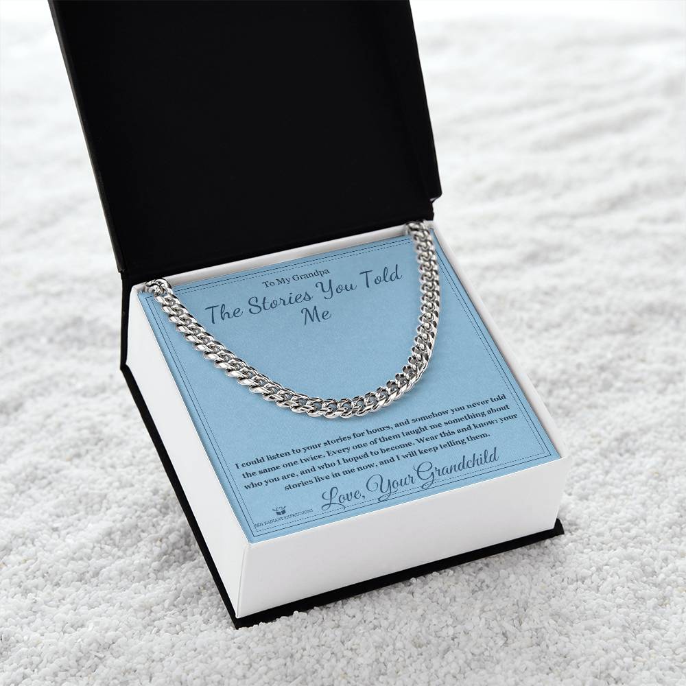 The Stories You Told Me - Cuban Link Chain for Grandfather