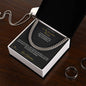 To My Grandson, Always - Cuban Link Chain for Grandson