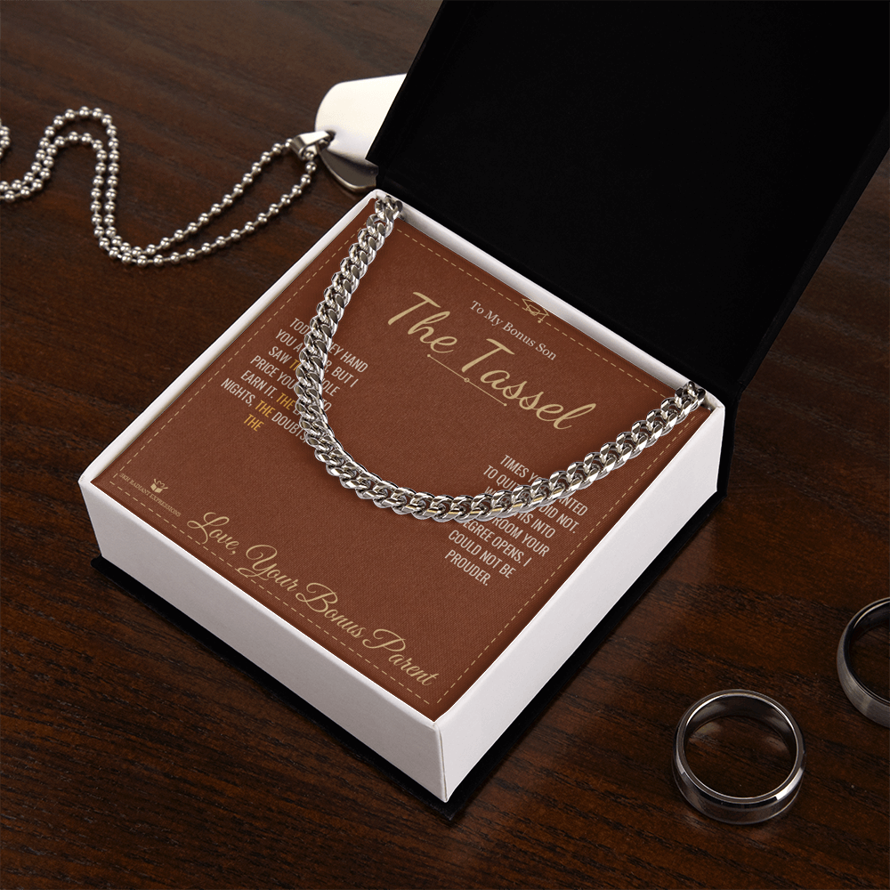 The Tassel - Cuban Link Chain for Stepson