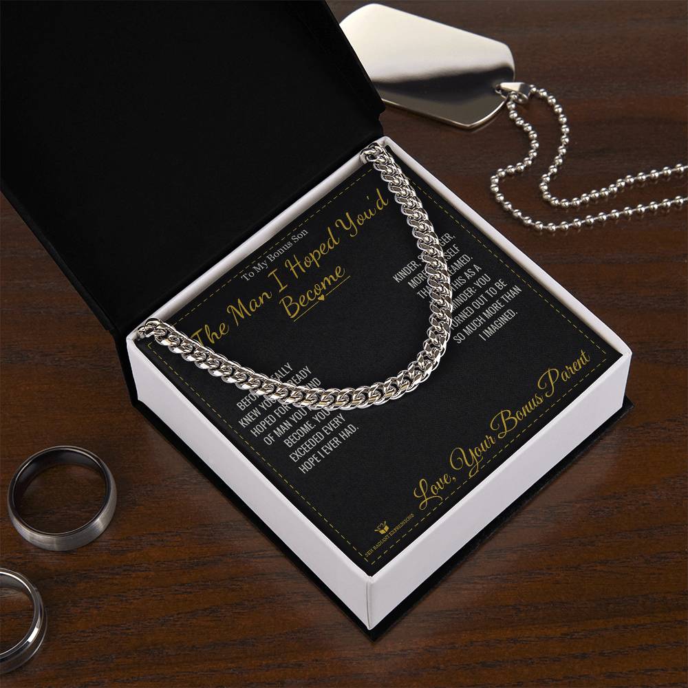 You Are Someone's Reason to Smile - Cuban Link Chain for Him - personalized keepsake gift from SKH Radiant Expressions
