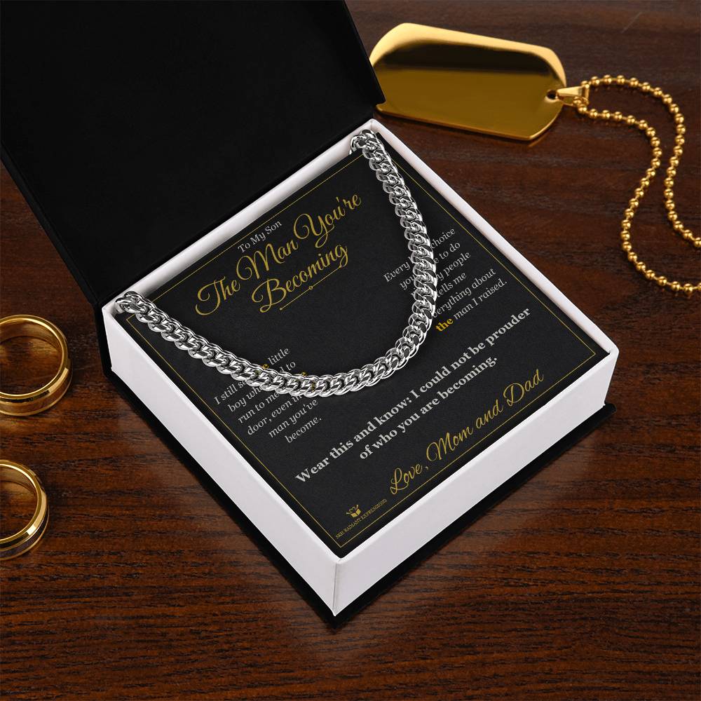The Man You're Becoming - Cuban Link Chain for Son
