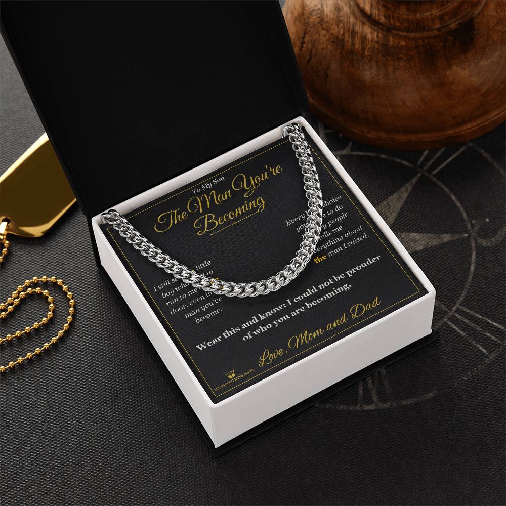 The Man You're Becoming - Cuban Link Chain for Son