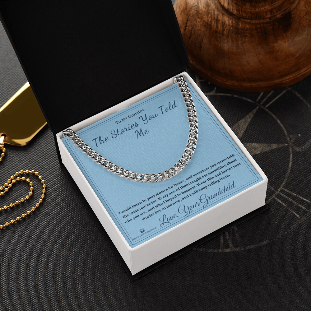 The Stories You Told Me - Cuban Link Chain for Grandfather